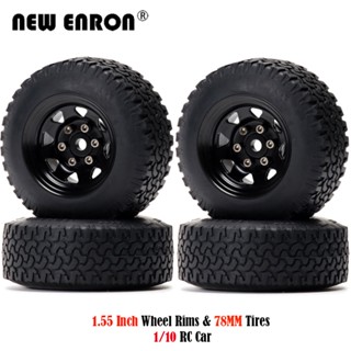 4pc 1.55 "ซีเอ็นซีล้อแม็กซ์ล้อ RC ติดตามยางรถยนต์ 1/10 MN98 D90 TF2 CC01 LC70 MST JIMNY AX90069 YETI