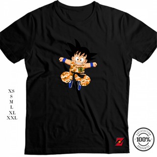 เสื้อยืดแขนสั้นเสื้อยืดแขนสั้น พิมพ์ลายดราก้อนบอล Z SMALL SON GOKU คุณภาพสูง แฟชั่นสําหรับผู้ชาย (DBZ6)S-5XL