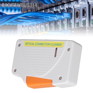 Sagittarius314 White Fiber Optic Cleaning Box Lightweight SC FC ST LC Optical Connector End Cleaner