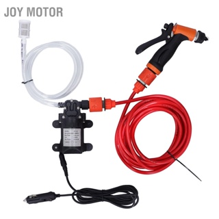 JOY Motor 12V Portable High Pressure Washer 160PSI Electric Pump Kit with 2 Hose for Car