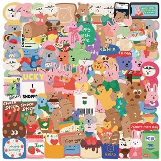 100 ชิ้น / ชุด ❉ Q Funny Bear Series 02 สติกเกอร์ สําหรับติดตกแต่ง ❉ สติกเกอร์ Doodle แฟชั่น กันน้ํา DIY