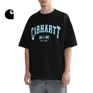 Carhartt WIP เสื้อยืดแขนสั้น พิมพ์ลายโลโก้โมโนแกรม สไตล์ฤดูใบไม้ผลิ ฤดูร้อน สําหรับผู้ชาย 231037เค