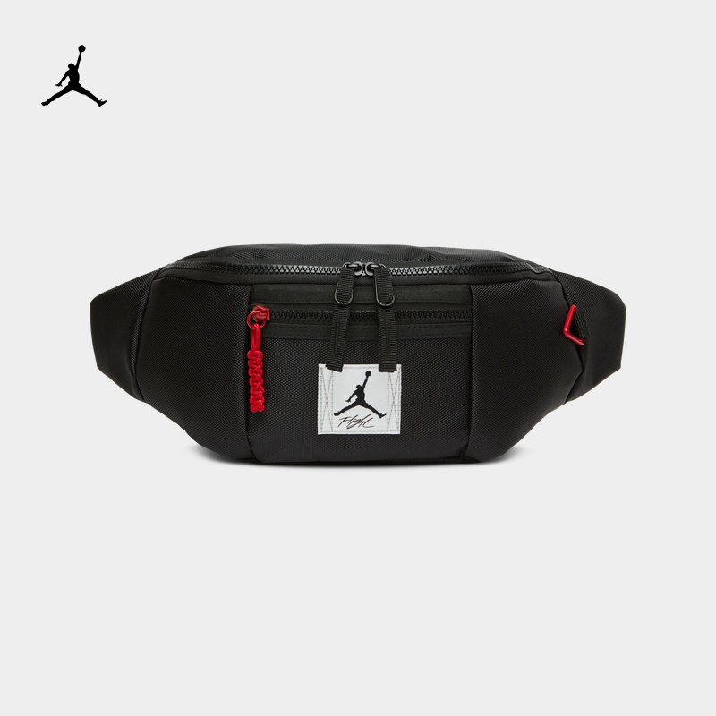 【พร้อมส่ง】ของแท้ 100% Nike Jordan FLIGHT กระเป๋าคาดเอวลําลอง มีซิป FN6318-010