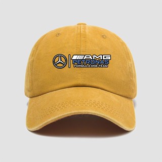 F1 Mercedes-AMG Team Custom Team Denim Cap Russell Lewis Hamilton Racing Visor Baseball Cap