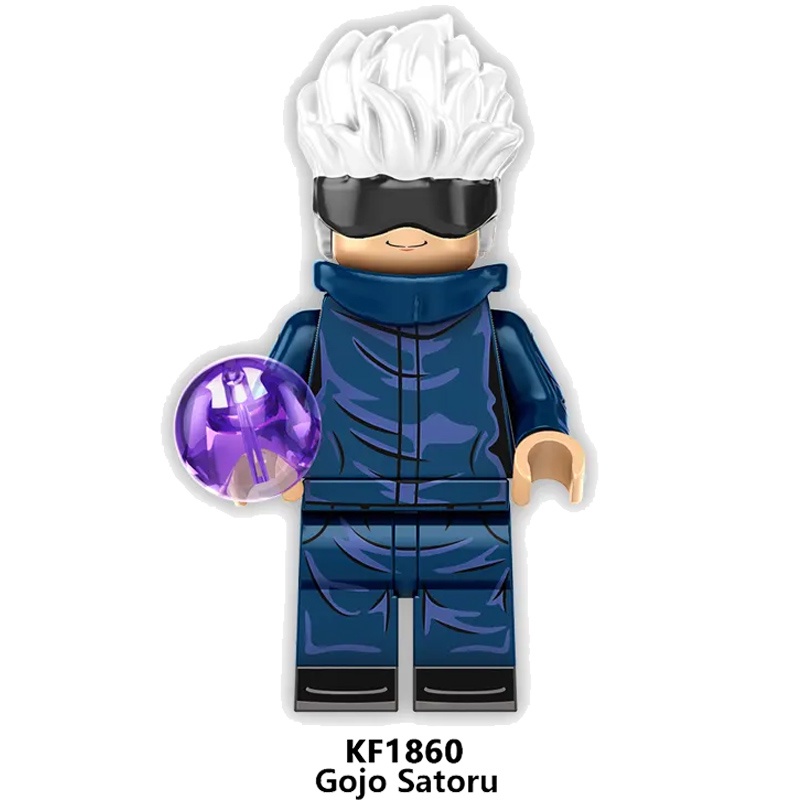 ของเล่นตัวต่อฟิกเกอร์ Jujutsu Kaisen Itadori Yuji Geto Suguru Hua Yu ขนาดเล็ก สไตล์ญี่ปุ่น - รูปที่ 2