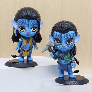 โมเดลฟิกเกอร์ อนิเมะ Avatar 2 The Way of Water Jake Neytiri ของขวัญ สําหรับตกแต่งบ้าน 2 ชิ้น