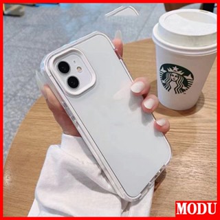 Modu 3-in-1 เคสโทรศัพท์มือถือแบบใส กันกระแทก สีมาการอง สําหรับ redmi 10C A1 PLUS Note 11 11S 8 9 9S PRO XIOAMI 11 LITE X3 PRO NFC