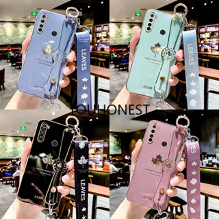 เคส Xiaomi Redmi Note 8T เคสโทรศัพท์มือถือ แบบนิ่ม ลายใบเมเปิ้ล พร้อมเชือกคล้องมือ สําหรับ