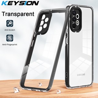 Keysion เคสโทรศัพท์มือถือ TPU PC แบบใส กันกระแทก สําหรับ Samsung A53 A73 A33 5G A23 A13 Galaxy A52S A51 A32 4G