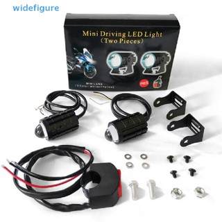 Widefigure ไฟสปอตไลท์ Led 12-80V สองสี กันน้ํา สําหรับรถจักรยานยนต์