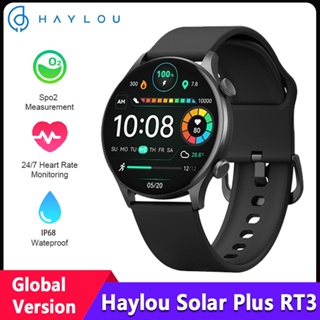 Haylou Solar Plus RT3 นาฬิกาข้อมืออัจฉริยะ 1.43&amp;quot; Amoled สมาร์ทวอทช์ เชื่อมต่อบลูทูธ วัดอัตราการเต้นของหัวใจ SpO2 IP68 กันน้ํา 105 โหมดกีฬา