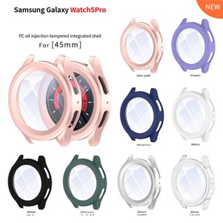 เคสโทรศัพท์มือถือ PC กระจกนิรภัย สําหรับ Samsung Galaxy watch 5 pro 45 มม. watch5pro Galaxy watch5pro