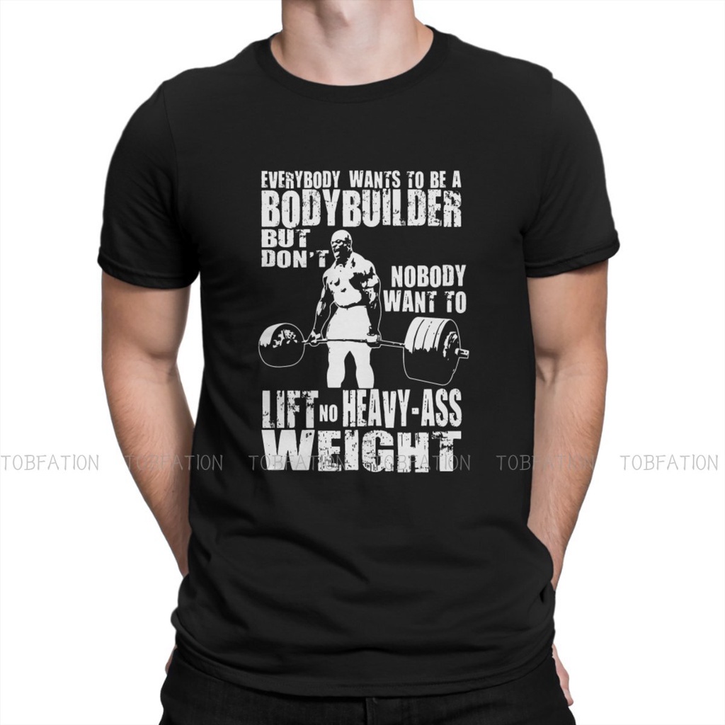 ALเสื้อยืดพิมพ์ลายแฟชั่น เสื้อยืด คอกลม พิมพ์ลาย Ronnie Coleman สําหรับผู้ชาย