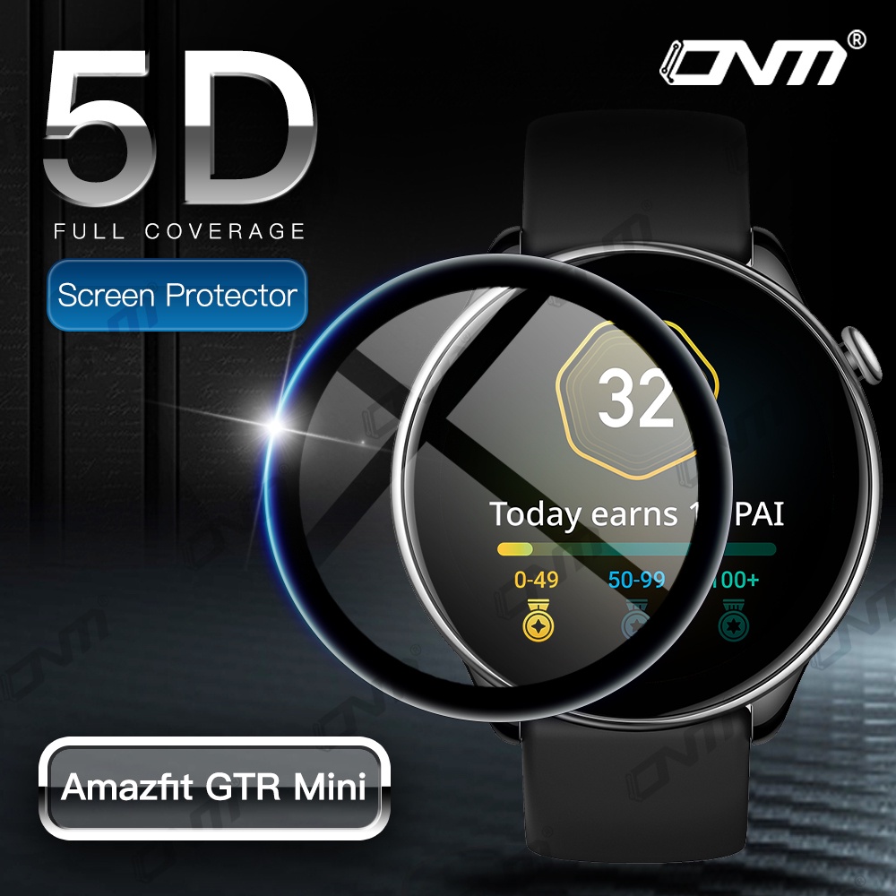 ฟิล์ม Amazfit GTR Mini ฟิล์ม ฟิล์มป้องกันรอยหน้าจอ 5D ฟิล์มกันรอยเต็มจอ สำหรับ Amazfit GTR Mini ฟิล์