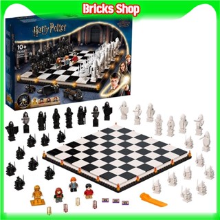 ⚡ส่งภายใน48ชม⚡ของเล่นตัวต่อเลโก้ Harry Potter Hogwarts Wizards Chess 76392 876 ชิ้น สําหรับเด็ก