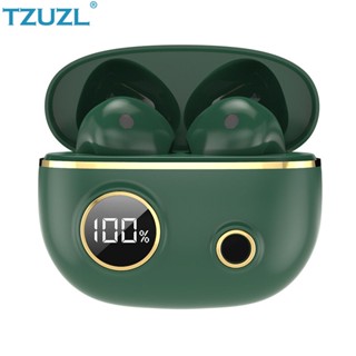 Tzuzl 2023 ใหม่ ชุดหูฟังบลูทูธไร้สาย 5.2 TWS กันน้ํา ตัดเสียงรบกวน พร้อมหน้าจอ LED สําหรับเล่นกีฬา