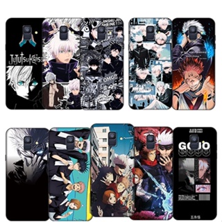 เคสโทรศัพท์มือถือ TPU นิ่ม กันตก พิมพ์ลายอนิเมะ Jujutsu Kaisen Gojo Satoru สําหรับ Samsung A6 A8 Plus 2018 CE16