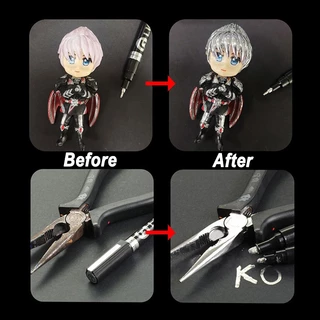 ปากกา Chrome Marker กันน้ํา ขนาดหัว 0.7/1/2/3 มม. สําหรับการ์ด โมเดล โปสเตอร์