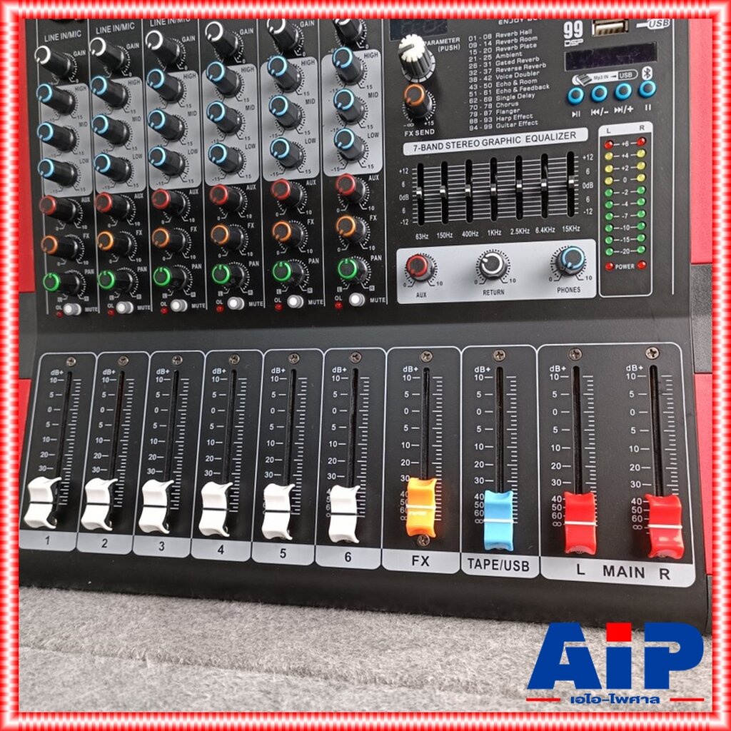 ของใหม่ ลดล้างสต็อค Ceflar MINI-60 MIXER มิกเซอร์ 6 แชลแนล เอฟเฟคแท้ มีบลูทูธ มิกซ์คาราโอเกะ MINI 60 MINI60 +++ เอไอ-...