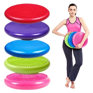 เบาะฝึกการทรงตัวแบบลม (Balance Disc) พร้อมที่สูบลม BalancePad Massage Disk แบบปุ่มหนาม ส่งด่วน