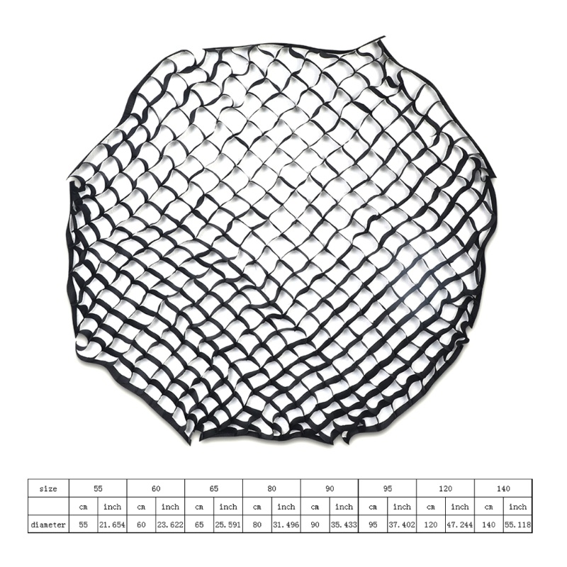 Doublebuy Softbox Octagon Umbrella Soft Box Honeycomb Grid 55 60 65 80 90 95 120 140cm