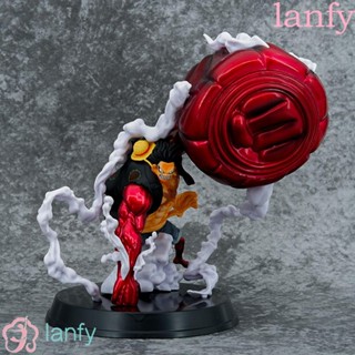 Lanfy โมเดลฟิกเกอร์ PVC รูปการ์ตูนอนิเมะ Luffy Fourth Luffy ของเล่น สําหรับเก็บสะสม ตกแต่งโต๊ะทํางาน รถยนต์