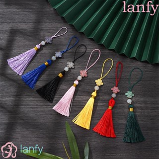 Lanfy จี้ห้อยโทรศัพท์ ประดับพู่ สไตล์จีนคลาสสิก สําหรับห้อยตกแต่งกระเป๋า