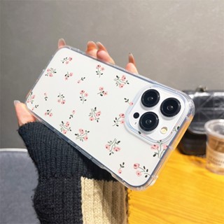 เคสโทรศัพท์มือถือ แบบใส ลายดอกไม้ สําหรับ iPhone 14 pro i13 i12 i11 promax i6s i7+i8Plus iphonexr ixsmax i13 mini