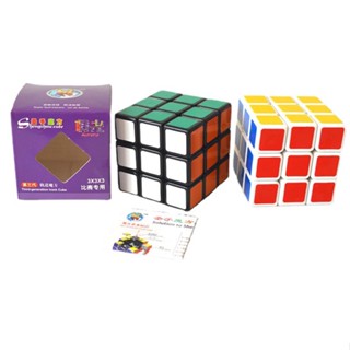 Shengshou Aurora 3x3 Cube Aurora 3x3 Cube Feel Smooth PVC สติกเกอร์ 3x3 ของเล่นอัจฉริยะ