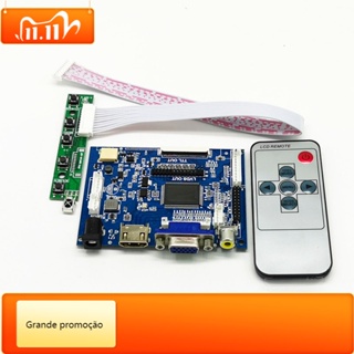 Qsjzhy บอร์ดควบคุมหน้าจอ LCD TTL LVDS HDMI VGA 2AV 6.5 นิ้ว 7 นิ้ว 8 นิ้ว 9 นิ้ว 50PIN สําหรับ AT070TN90 92 94 รองรับอัตโนมัติ