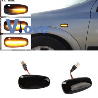 ไฟเลี้ยว LED ด้านข้างรถยนต์ สําหรับ Opel Zafira A 99-05 Astra G 98-09 2 ชิ้น