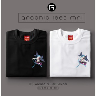 2023NEXGraphic Tees MNL - GTM League of Legends LOL Arcane 402 Jinx Powder Customized Shirt Unisex Tshirt_03