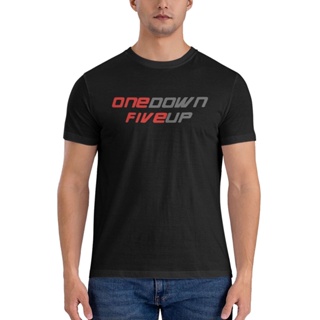 เสื้อยืด ผ้าฝ้าย พิมพ์ลายกราฟฟิค One Down Five Up