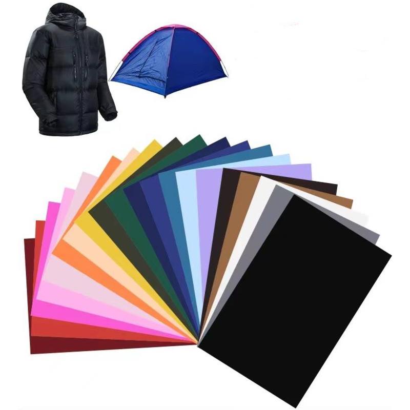 แผ่นสติกเกอร์ ผ้าไนล่อน กันน้ํา มีกาวในตัว ขนาด 20x15 ซม. สําหรับซ่อมแซมเสื้อแจ็กเก็ต เสื้อกันฝน