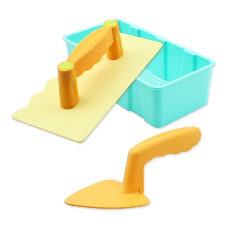 Xi ชุดของเล่นทราย พร้อมถุงตาข่าย รวมไม้พาย พลั่ว กล่องของเล่นชายหาด กลางแจ้ง