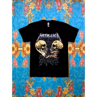 พร้อมส่ง ผ้าฝ้ายบริสุทธิ์ 🎸METALLICA เสื้อวง Metallica สินค้านำเข้า การเปิดตัวผลิตภัณฑ์ใหม่ T-shirt