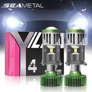 SEAMETAL ไฟหน้ารถยนต์ led หลอดไฟหน้ารถยนต์ Y8 Y6 Y4 6000K 12V-24V 1คู่ สีขาว LED สว่างมาก 40W กันน้ำ หลอดไฟ รถยนต์