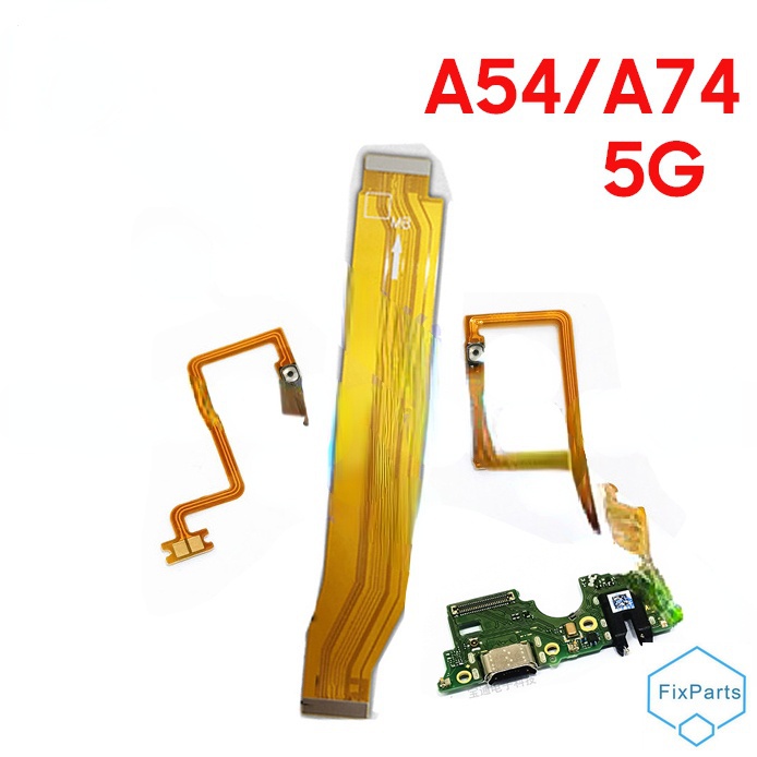 เมนบอร์ดปุ่มปรับระดับเสียงไมโครโฟน USB สําหรับ OPPO A54 5G A74 5G