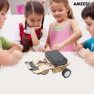 Ameesi โมเดลรถยนต์ไม้ เป็นมิตรกับสิ่งแวดล้อม DIY ของเล่นสําหรับเด็ก 1 ชุด