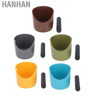 Hanhan Plastic Coffee Knock Box  Coffee Grind Trash Bin Lightweight Reduce Noise  for Restaurant