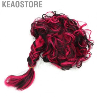 Keaostore Colorful Wig  High Temperature Synthetic Hair Soft Wig Breathable  for Christmas