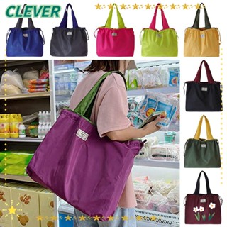 CLEVER Supermarket Shopping Bag Foldable Reusable Foldable Eco-Friendly Travel Grocery Bag