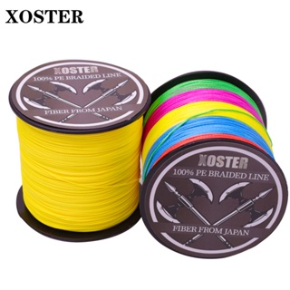 สายเอ็นตกปลา แบบถัก Pe XOSTER Pesca X4 300 ม. 500 ม. 1000 ม.