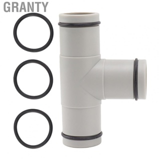 Granty Dual Split Hose  Valve  Plastic T Shape Hose  Valve Elastic Rubber Ring 1.25 Inch T Connection Sturdy  for Replacement