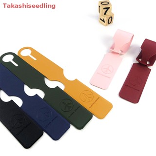 (Takashiseedling) Luggage Tag PU Leather Long Strip Hanging Luggage Tag Portable Travel Accessories for Suitcase Handbags Backpacks Name ID Address Tags