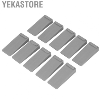 Yekastore 10pcs Door Stoppers Overlapping Grey Elastic Thick TPR Material For Homes§