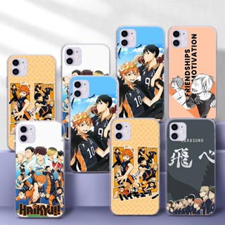 เคสโทรศัพท์มือถือแบบนิ่ม TPU ใส ลายอะนิเมะไฮคิว Hinata Attacks 223YPJ สําหรับ Samsung A51 A52 A52S A6 Plus A7 A70 A71 A72 A8