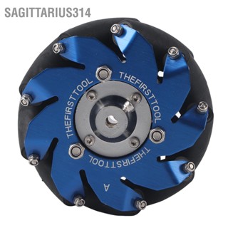 Sagittarius314 4in Mecanum Wheel อลูมิเนียมด้านขวาพร้อมชิ้นส่วนหุ่นยนต์อุตสาหกรรมลูกกลิ้งยาง TPU