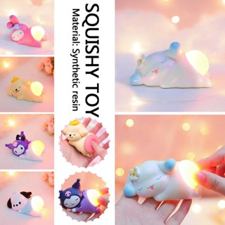 โคมไฟตั้งโต๊ะ ขนาดเล็ก ลาย Sanrio Squeeze Light สําหรับตกแต่งโต๊ะทํางาน