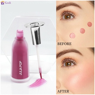 JULIAPOPบลัชออนเหลวแก้ว บลัชเชอร์พีชอ่อนโยน บลัชออนสีชมพู 【goob】